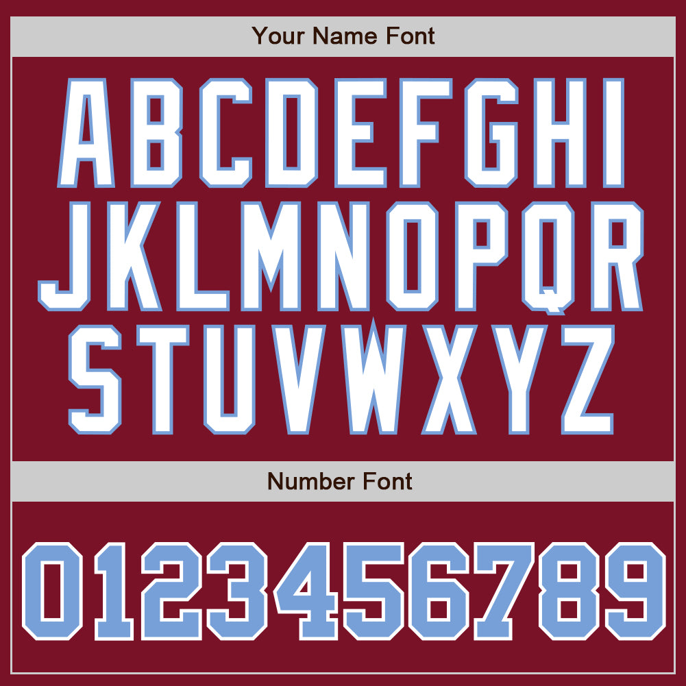 Personalized Crimson White Pinstripe Light Blue-White Authentic Baseball Jersey Team Custom Name and Number Custom Personalized Baseball Jersey with Crimson White Pinstripe in Light Blue and White - Authentic Team Name & Number Personalized - Image 4