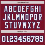 Custom Team Name and Number Personalized Crimson White-Royal Baseball Jersey Authentic Personalized Crimson White-Royal Authentic