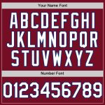 Custom Name and Number Baseball Jersey - Personalized Crimson White-Royal Authentic Sleeveless Team Jersey Personalized Crimson