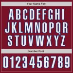 Custom Crimson and Royal Baseball Jersey - Personalized 4 Personalized Crimson White-Royal Baseball Jersey 4