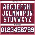 Custom Name and Number Crimson White-Royal Long Sleeve Performance T-Shirt for Teams Personalized Crimson White-Royal Long