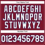 Custom Personalized Crimson White-Royal Golf Polo Shirt with Team Name and Number - Performance Vapor Style Personalized