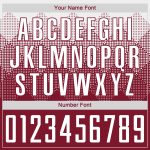 Custom Soccer Jersey - Personalized Crimson White Sublimation Uniform with Name and Number Personalized Crimson White Sublimation