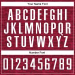Personalized Crimson White Soccer Jersey - Custom Sublimation Uniform Personalized Crimson White Sublimation Soccer Uniform