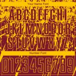 Custom Name and Number Sublimation Soccer Jersey in Crimson Yellow - Personalized Team Uniform Personalized Crimson Yellow