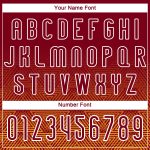 Custom Name Number Volleyball Uniform Jersey Geometric Shape Sublimation Crimson Yellow-White for Team Personalized Crimson