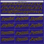 Custom Name and Number Baseball Jersey - Dark Purple Black Gold 3D Twinkle Star Gradient Design Personalized Dark Purple
