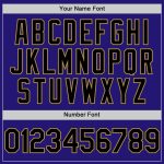 Custom Name and Number Baseball Jersey - Dark Purple Black Gold 3D Twinkle Star Gradient Design Personalized Dark Purple