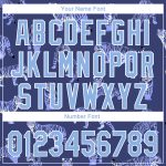 Personalized 3D Tiger Baseball Jersey - Dark Purple Light Blue-White Design Personalized Dark Purple Light Blue-White 3D