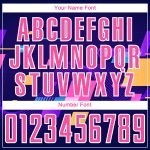 Personalized Geometric Shapes Soccer Jersey - Dark Purple Pink White Sublimation Uniform Personalized Dark Purple Pink-White