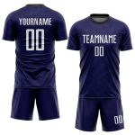 Personalized Sublimation Soccer Jersey - Dark Purple with Black and White Accents Personalized Dark Purple White-Black Sublimation