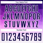 Personalized Dark Purple and White Gradient Soccer Jersey Sublimation Uniform Personalized Dark Purple White Gradient Hexagons