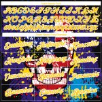 Personalized 3D Skull American Flag T-Shirt Custom Name & Number - Dark Purple Yellow White Performance Tee Personalized