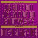Personalized Deep Pink Purple Old Gold Soccer Uniform Jersey for Sublimation Personalized Deep Pink Purple-Old Gold Sublimation