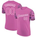 Personalized Deep Pink 3D Cowboy Rodeo T-Shirt for Performance Wear Personalized Deep Pink White 3D Cowboy Rodeo Performance