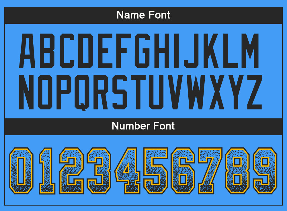 Personalized Electric Blue Black-Gold Mesh Drift Fashion Football Jersey Team Custom Name and Number Custom Name Number Electric Blue Black Gold Mesh Football Jersey Personalized Drift Fashion Team Jersey Personalized Electric - Image 4
