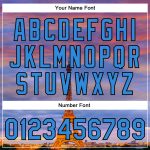 Personalized Electric Blue Black-Orange Eiffel Tower Jacket Paris France 3D Varsity Letterman Bomber Full-Snap Personalized