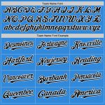 Custom Name and Number Twinkle Star Baseball Jersey - Electric Blue Black-White 3D Gradient Design Personalized Electric