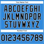 Custom Electric Blue Black and White Baseball Jersey - Personalized Sports Apparel Personalized Electric Blue Black-White