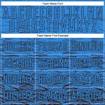 Custom Name and Number Soccer Uniform Jersey - Electric Blue and Brown Sublimation Design Personalized Electric Blue Brown