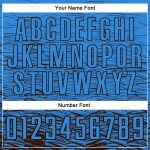 Custom Name and Number Soccer Uniform Jersey - Electric Blue and Brown Sublimation Design Personalized Electric Blue Brown