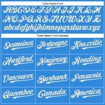 Custom Name and Number Authentic Electric Blue Baseball Jersey - Personalized Team Apparel Personalized Electric Blue Cream