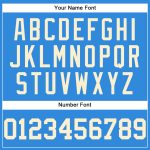 Custom Name and Number Authentic Electric Blue Baseball Jersey - Personalized Team Apparel Personalized Electric Blue Cream