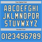 Custom Electric Blue Cream Black Two Tone Bomber Varsity Letterman Jacket with Name and Number Personalized Electric Blue