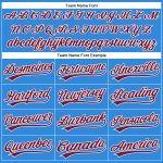 Personalized Electric Blue and Crimson White Baseball Jersey for Men and Women Personalized Electric Blue Crimson-White Baseball