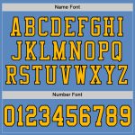 Personalized Electric Blue Gold Black Football Jersey - Custom Mesh Jersey 2 Personalized Electric Blue Gold-Black Mesh Football