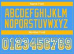 Customizable Electric Blue Gold-White Mesh Football Jersey with Name and Number - Drift Fashion Team Apparel Personalized