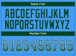 Personalized Electric Blue Green White Football Jersey Mesh Drift Design Personalized Electric Blue Green-White Mesh Drift