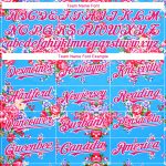 Personalized Baseball Jersey with Big Blue and Hot Pink 3D Flower Design, Northeast China Personalized Electric Blue Hot