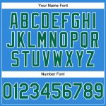 Personalized Electric Blue and Kelly Green Baseball Jersey for Men and Women Personalized Electric Blue Kelly Green-White