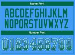 Personalized Electric Blue Kelly Green White Mesh Drift Jersey - Fashion Football Jersey Personalized Electric Blue Kelly