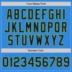 Custom Team Name Number Electric Blue Navy Cream Neon Green Two Tone Bomber Varsity Letterman Full-Snap Jacket Personalized