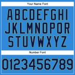 Custom Team Name Number Baseball Jersey - Personalized Electric Blue Navy Gray Teal Design Personalized Electric Blue Navy