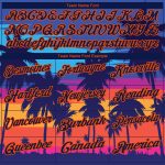 Electric Blue Navy-Orange 3D Hawaii Palm Trees Golf Polo Shirt - Personalized Performance Wear Personalized Electric Blue