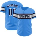 Personalized Navy-White Electric Blue Baseball Jersey for Men and Women Personalized Electric Blue Navy-White Baseball Jersey