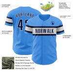 Personalized Navy-White Electric Blue Baseball Jersey for Men and Women Personalized Electric Blue Navy-White Baseball Jersey