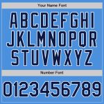 Electric Blue Baseball Jersey with Navy-White Lines - Customizable Design Personalized Electric Blue Navy-White Line Baseball