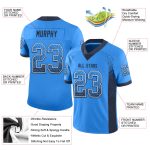 Custom Electric Blue Navy-White Mesh Football Jersey with Personalized Name and Number - Drift Fashion Team Apparel Personalized