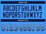 Electric Blue Personalized Football Jersey - Navy-White Mesh Drift Style Personalized Electric Blue Navy-White Mesh Drift