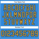 Custom Old Gold-Black Electric Blue Baseball Jersey with Personalized Name & Number - Authentic Team Gear Personalized Electric