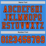 Custom Electric Blue Orange Black Mesh Football Jersey - Personalized Sportswear 3 Personalized Electric Blue Orange-Black