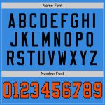 Personalized Electric Blue Orange Black Throwback Football Jersey Mesh Personalized Electric Blue Orange-Black Mesh Throwback