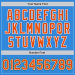 Custom Name and Number Varsity Letterman Jacket Electric Blue Orange Kelly Green Bomber Full-Snap Personalized Electric Blue