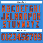 Personalized Electric Blue Orange Royal Hockey Jersey with Lace Neck Personalized Electric Blue Orange-Royal Hockey Lace