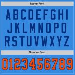 Personalized Electric Blue Orange-Royal Football Jersey - Retro Mesh Design Personalized Electric Blue Orange-Royal Mesh