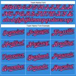 Personalized Electric Blue Pink Black Baseball Jersey - Authentic Design Personalized Electric Blue Pink-Black Authentic